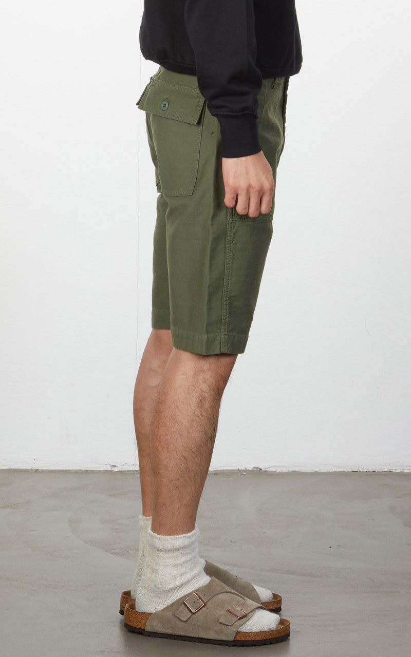 Tellason Fatigue Shorts Sateen Olive