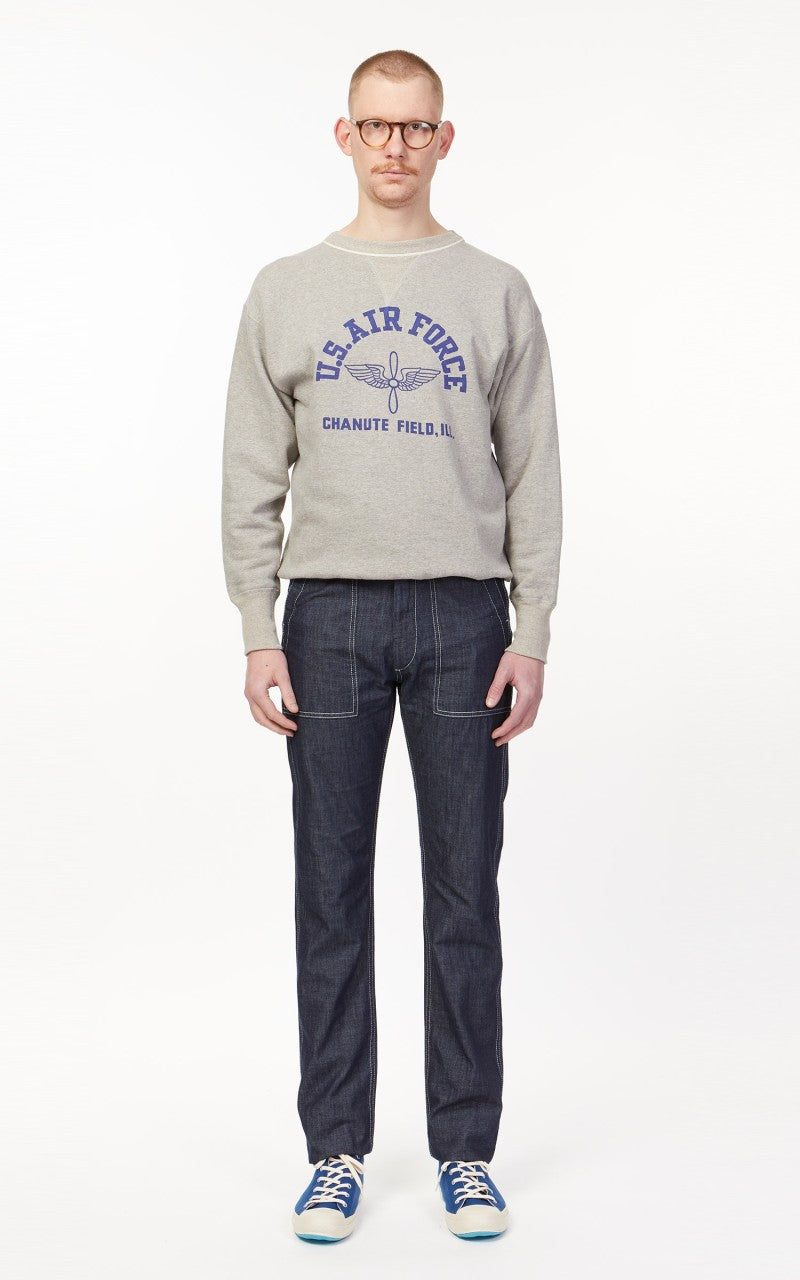 Tellason Fatigue Pant Slimy Washed Denim Ocean Dark