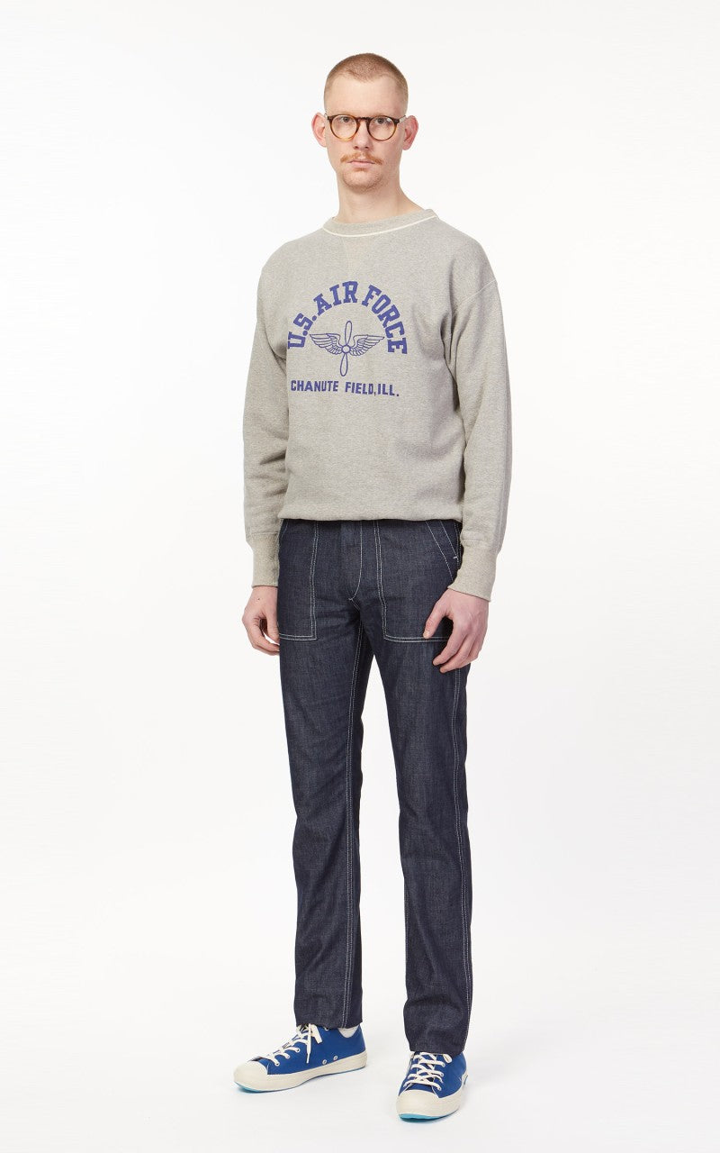 Tellason Fatigue Pant Slimy Washed Denim Ocean Dark