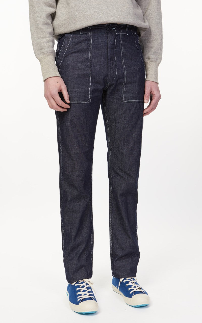 Tellason Fatigue Pant Slimy Washed Denim Ocean Dark