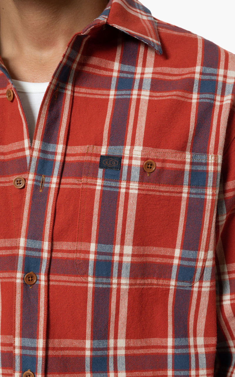 Nudie Jeans Filip Basket Plaid Red
