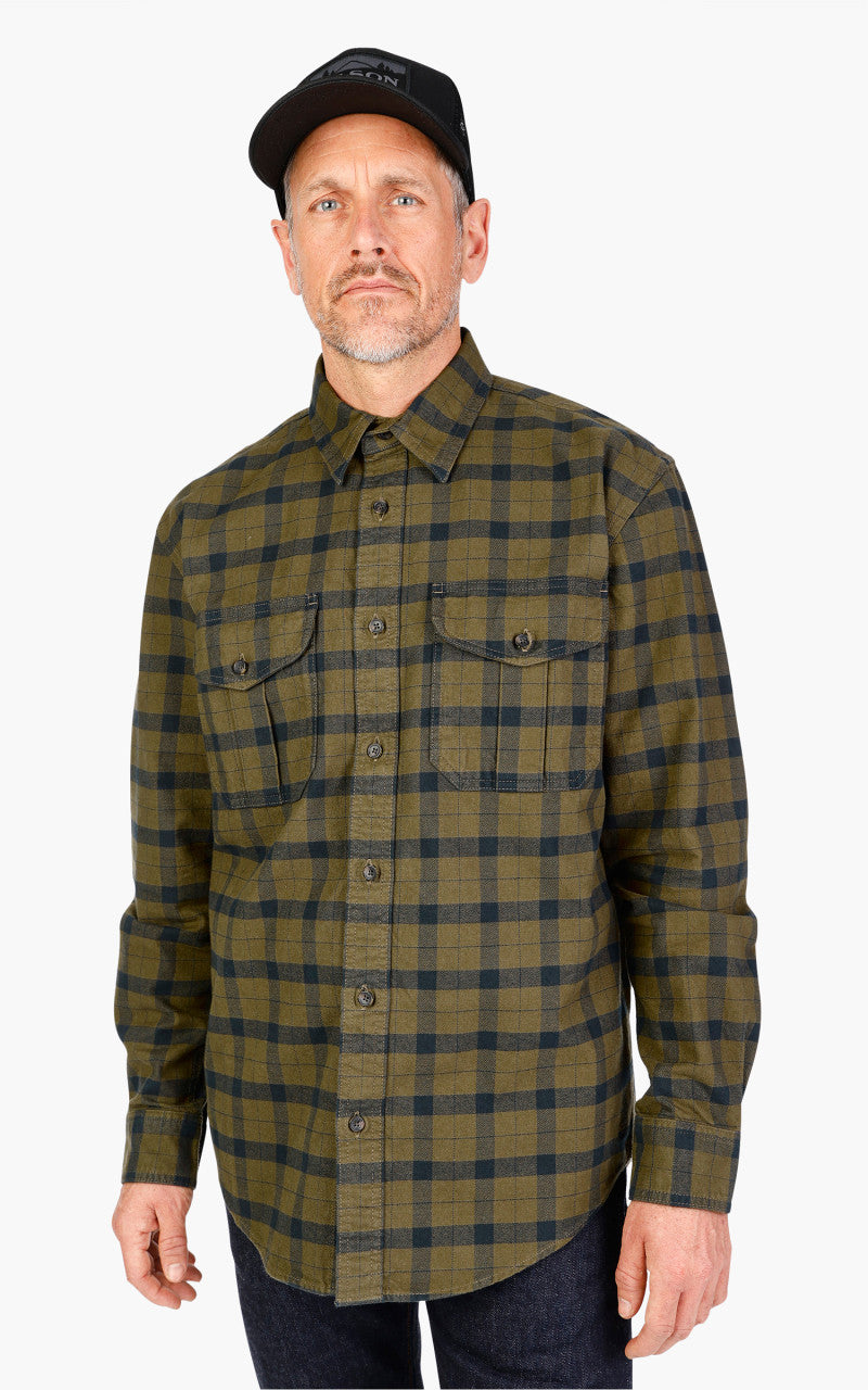 Filson Alaskan Guide Shirt Otter Green/Black Plaid
