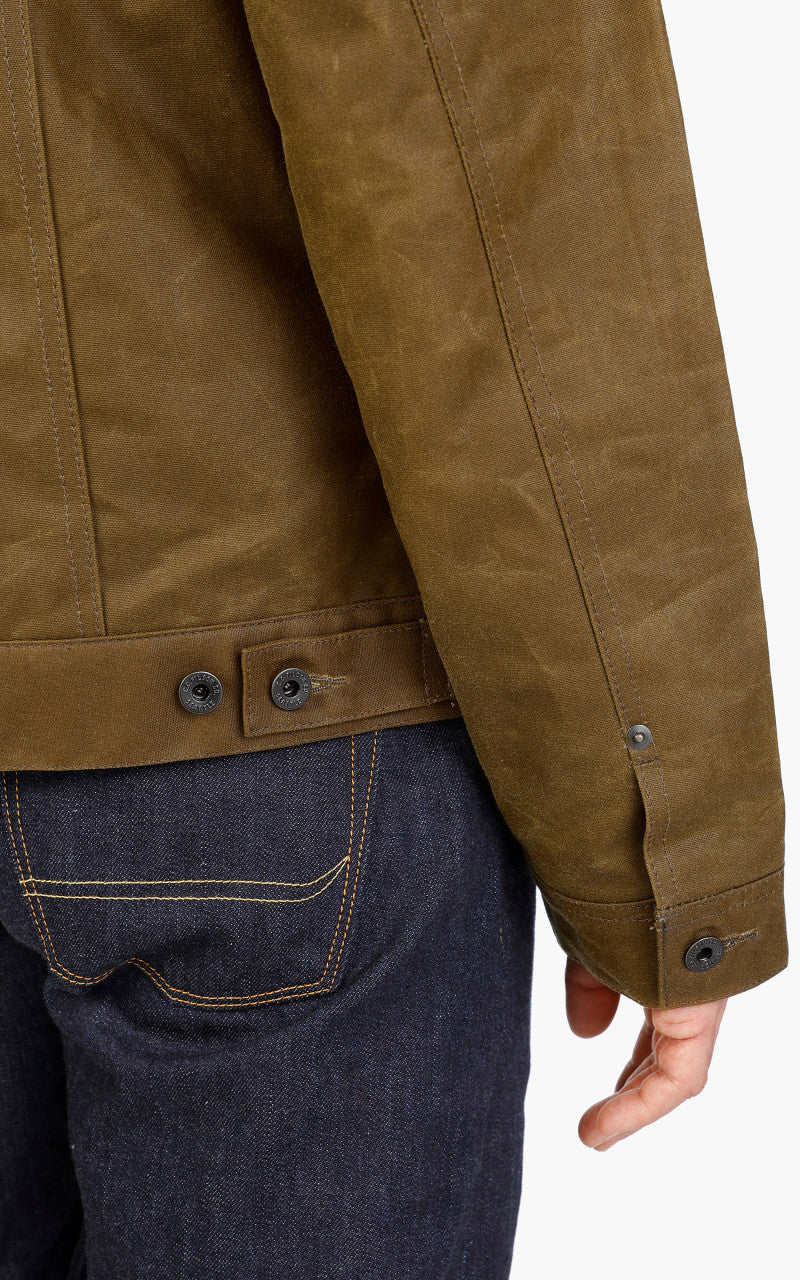 Filson Short Tin Cloth Lined Cruiser Jacket Dark Tan