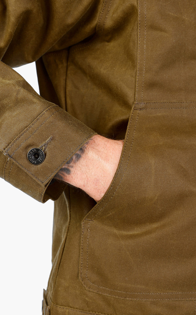 Filson Short Tin Cloth Lined Cruiser Jacket Dark Tan