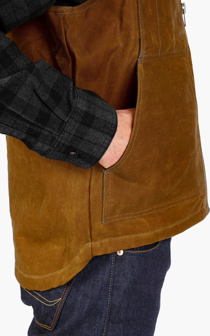 Filson Tin Cloth Insulated Work Vest Dark Tan