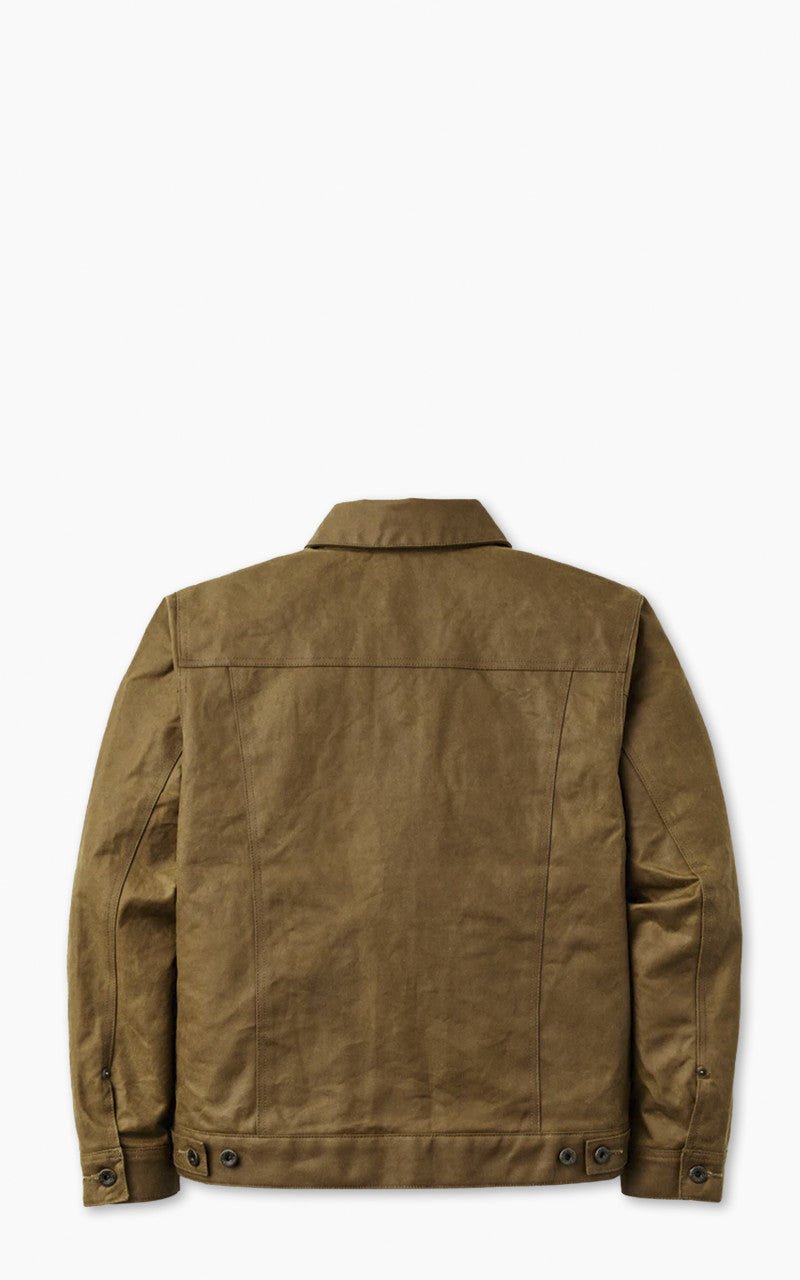 Filson Short Tin Cloth Lined Cruiser Jacket Dark Tan