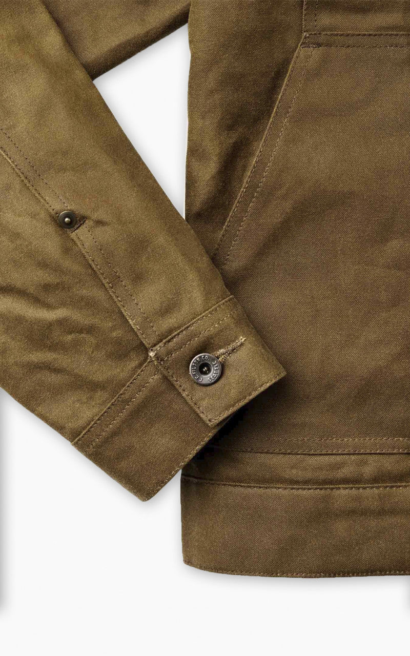 Filson Short Tin Cloth Lined Cruiser Jacket Dark Tan