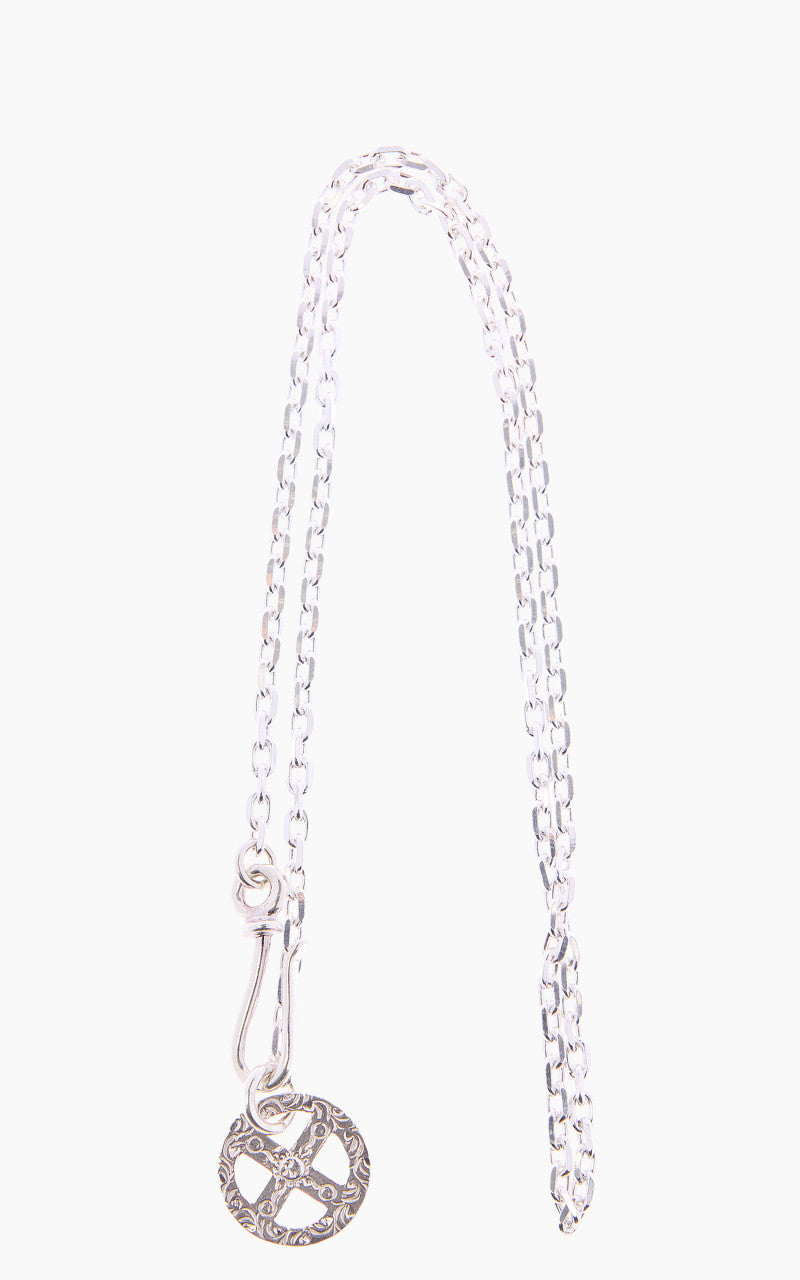 First Arrow's O-063+P-234B Silver Chain + Medicine Wheel Metal