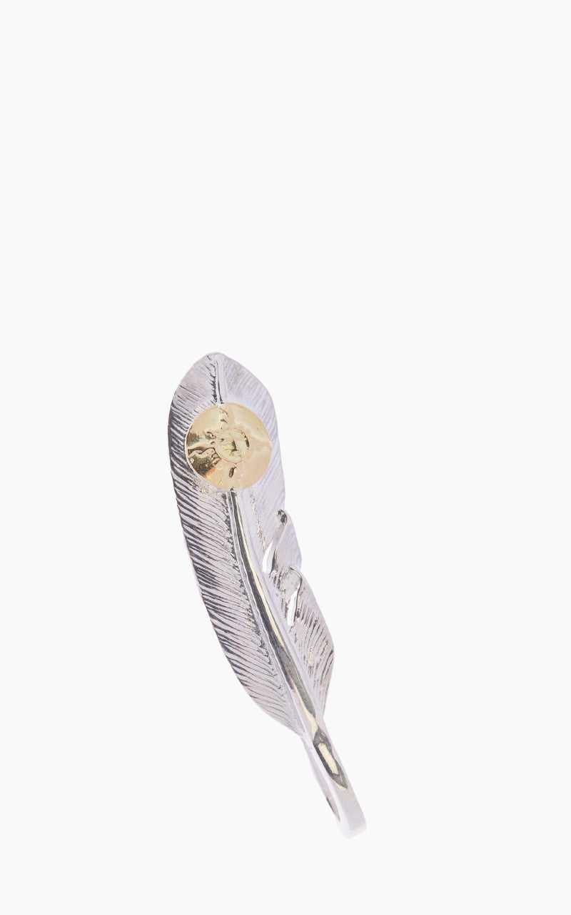 First Arrow's P-005L (S) Feather Pendant Silver With K18
