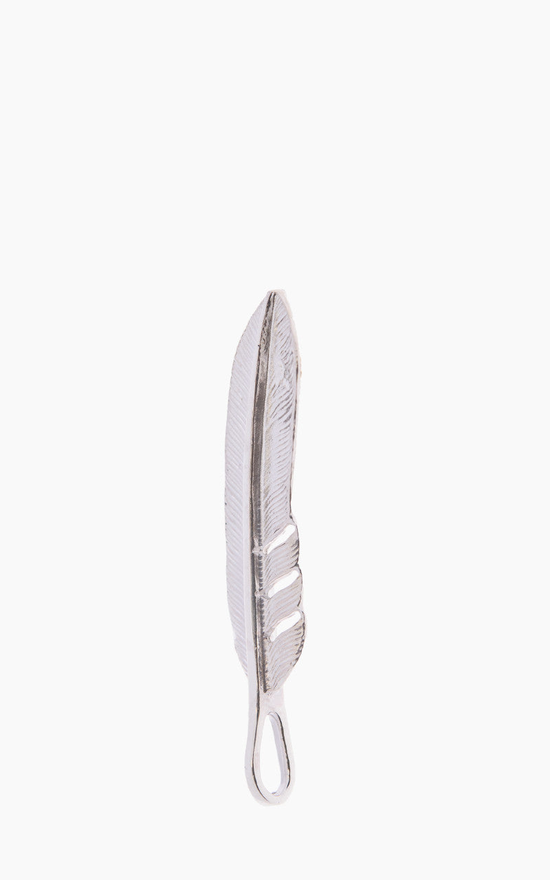 First Arrow's P-520R (M) Feather Pendant Silver With K18