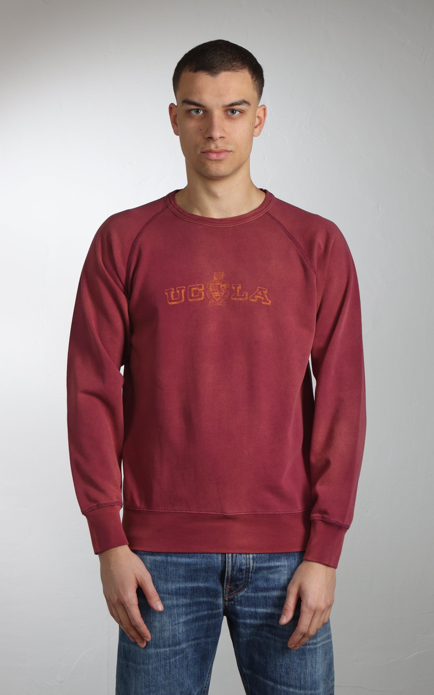 Flea-T Sweatshirt UCLA Pigment Dyed Red