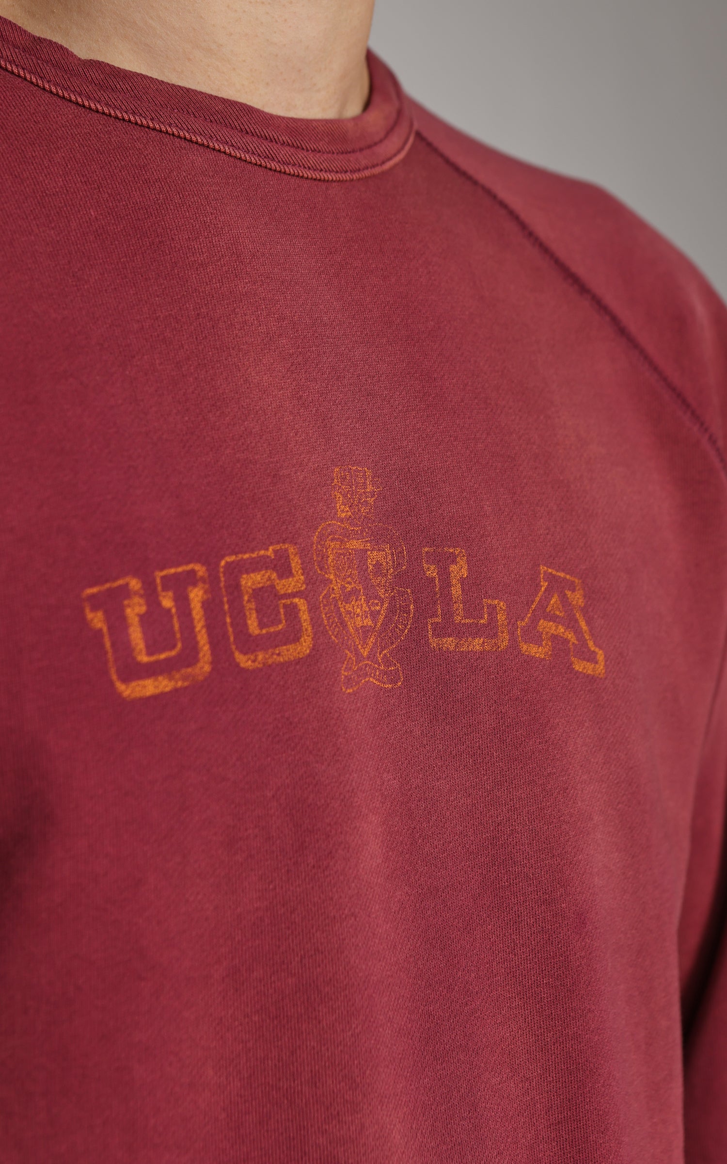 Flea-T Sweatshirt UCLA Pigment Dyed Red