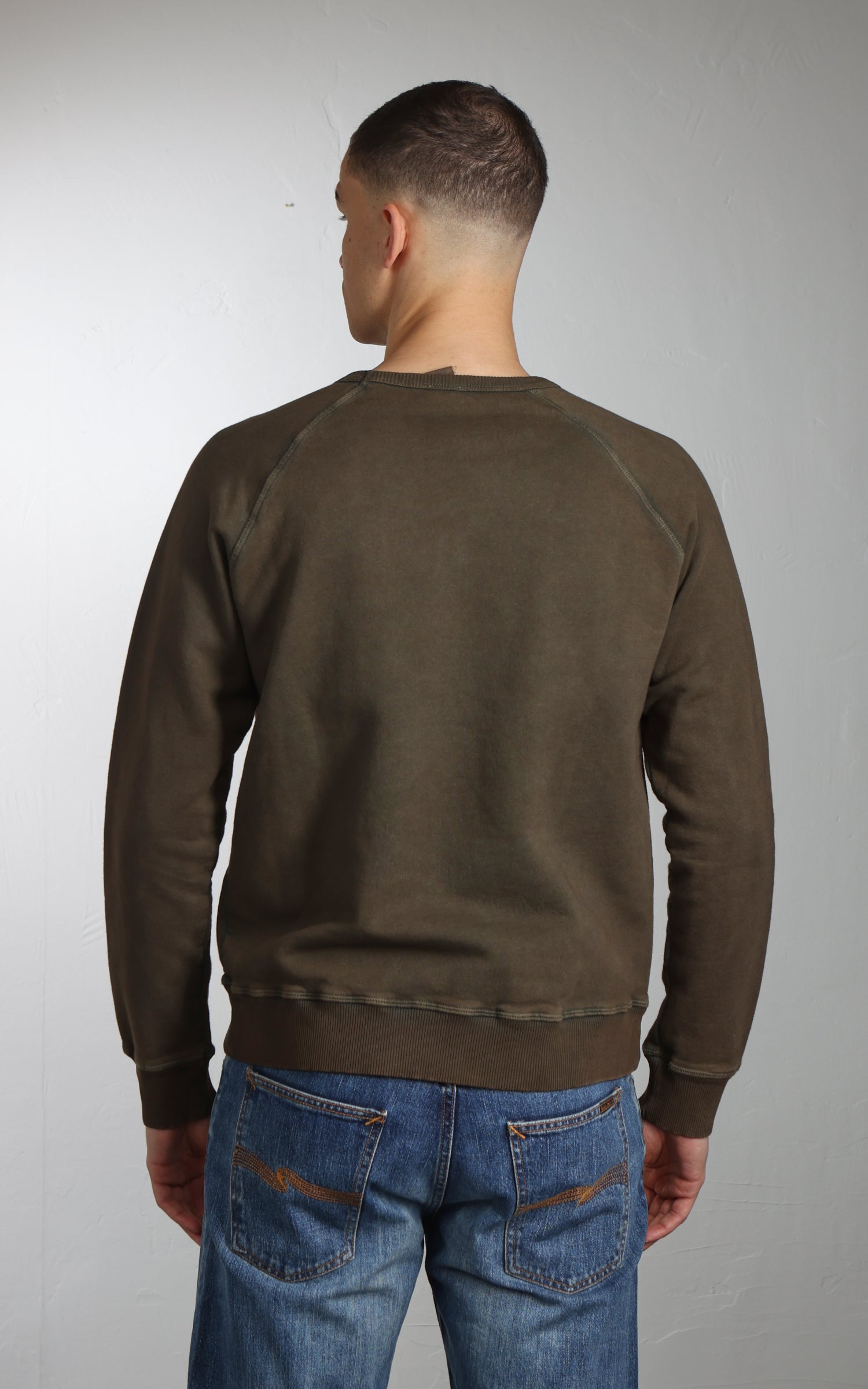 Flea-T Sweatshirt Weights Pigment Dyed Green