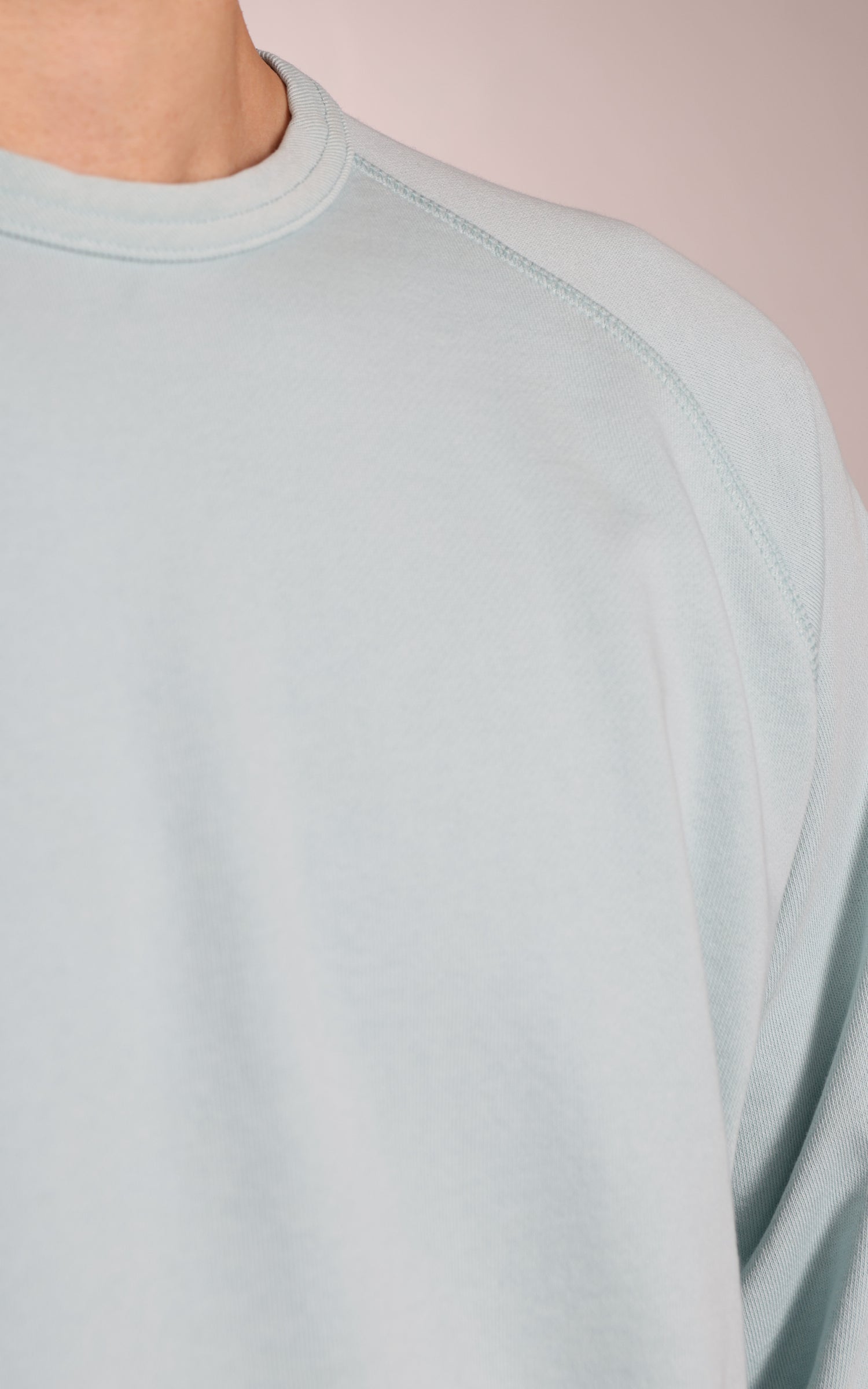 Flea-T Sweatshirt Plain Pigment Dyed Mint