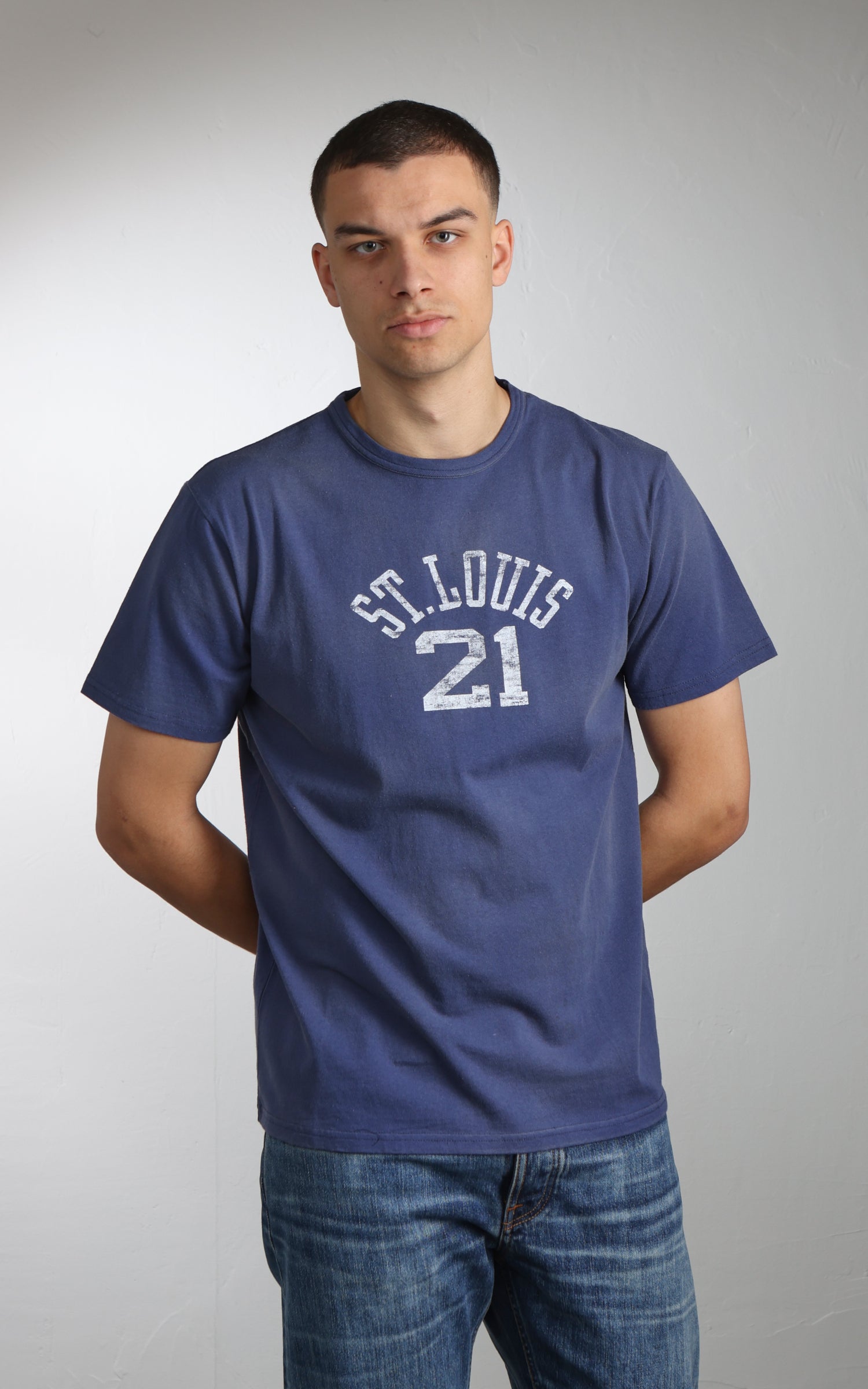 Flea-T T-Shirt St. Louis Pigment Dyed Royal