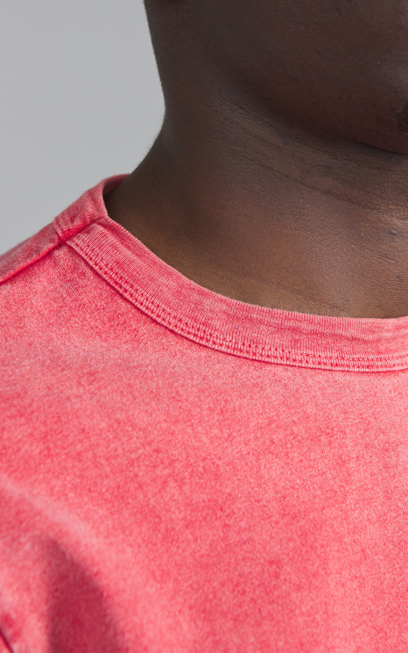 Flea-T T-Shirt Pigment Dyed Coral