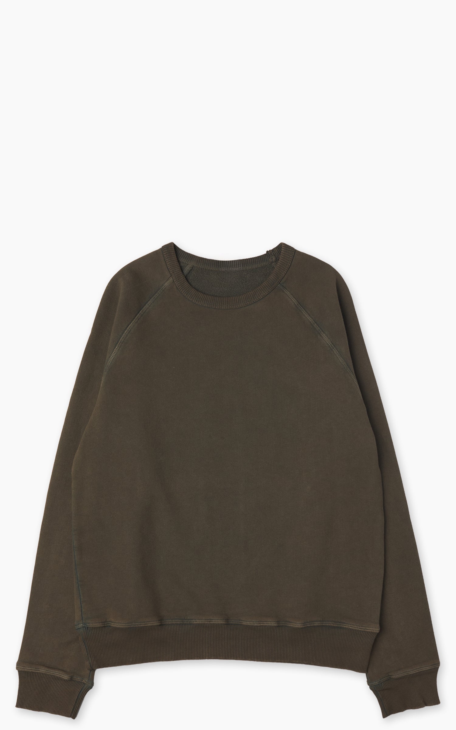 Flea-T Sweatshirt Plain Pigment Dyed Green