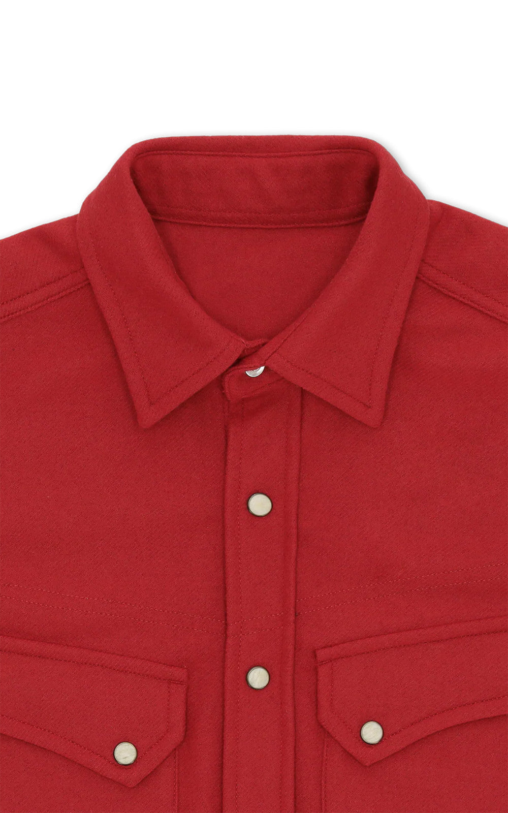 Fortela Pasadena Shirt Western Wool Flannel Red