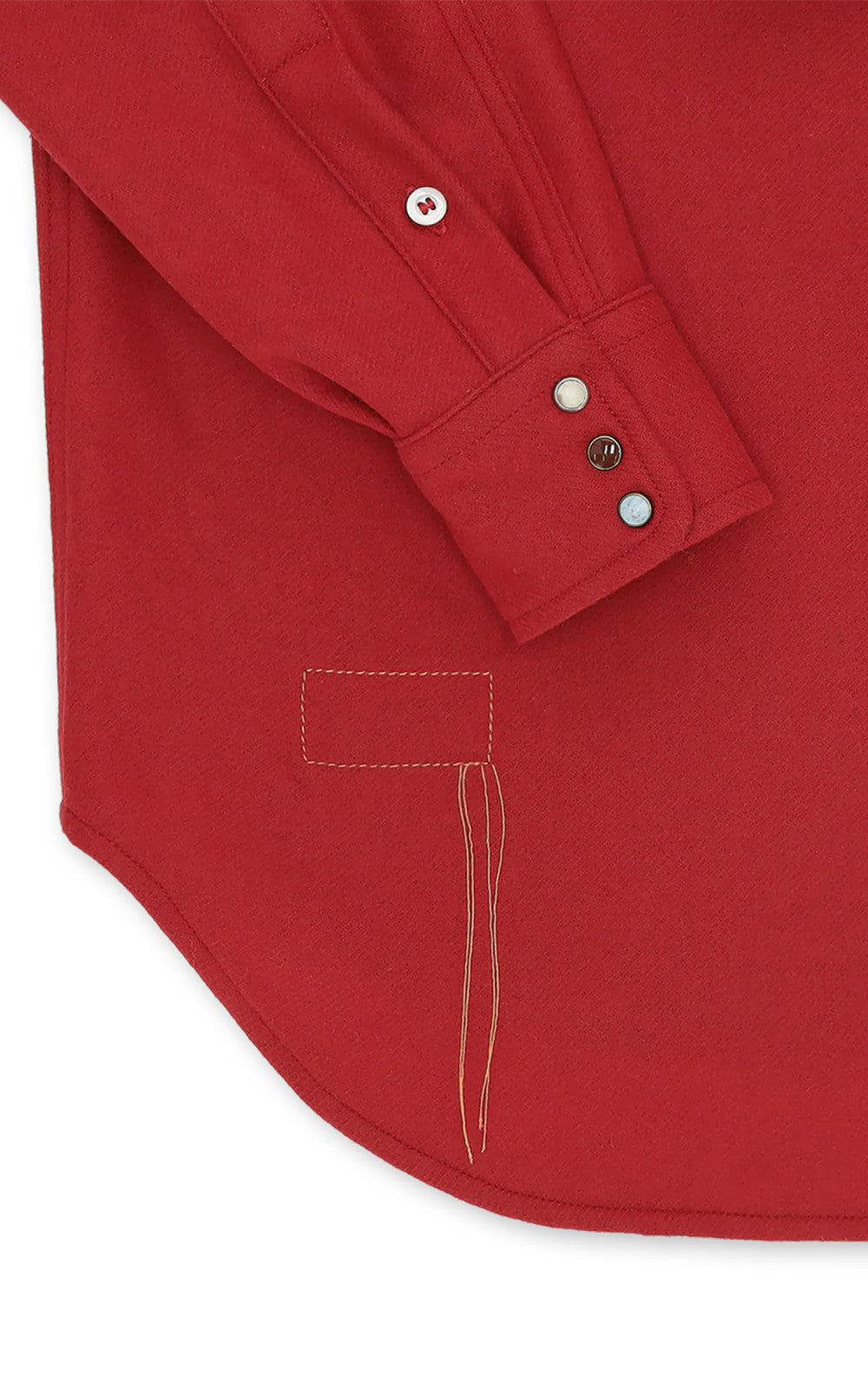 Fortela Pasadena Shirt Western Wool Flannel Red