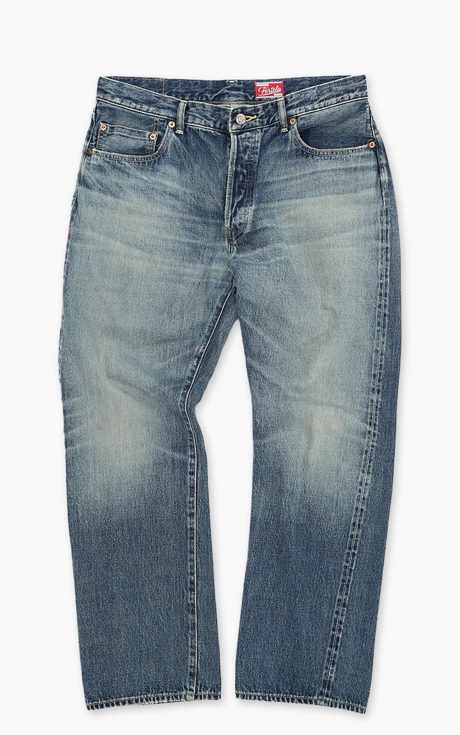 Fortela Okayama Japan Selvedge Denim 5 Pocket Jeans Custom Wash