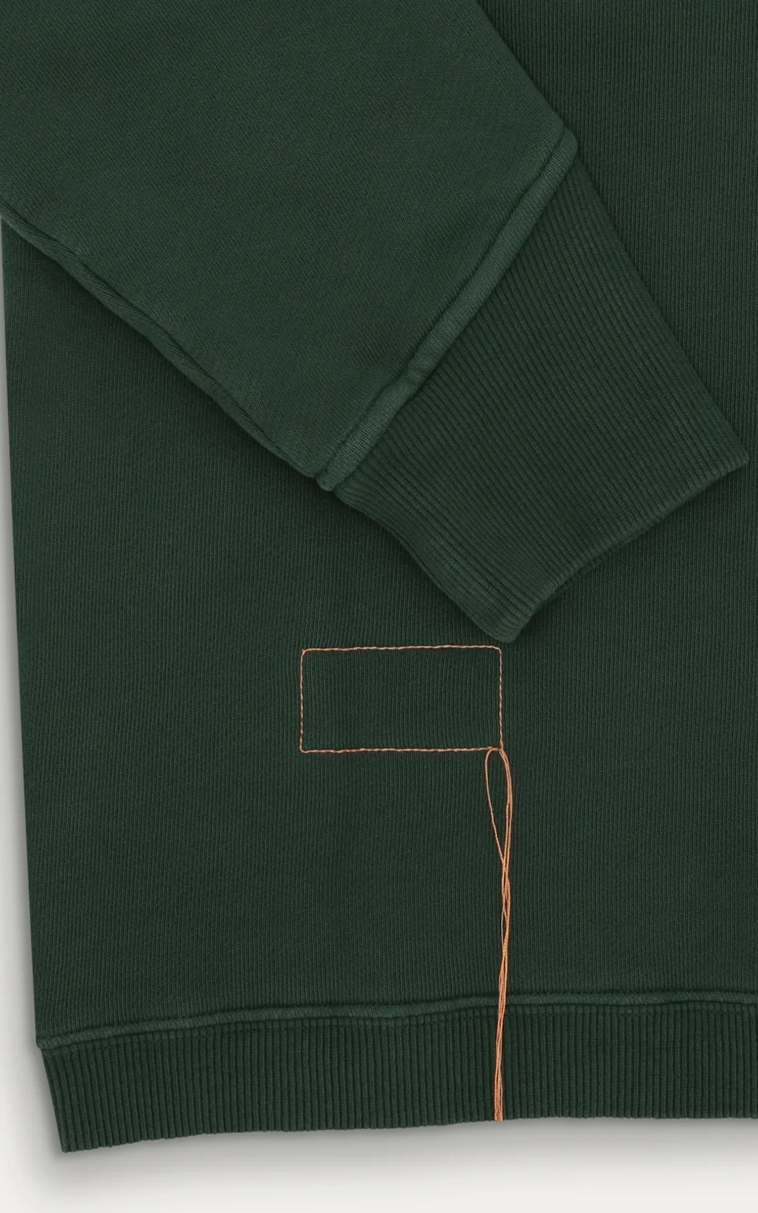 Fortela Princeton Brushed Jersey Sweatshirt Zipper Bottle Green
