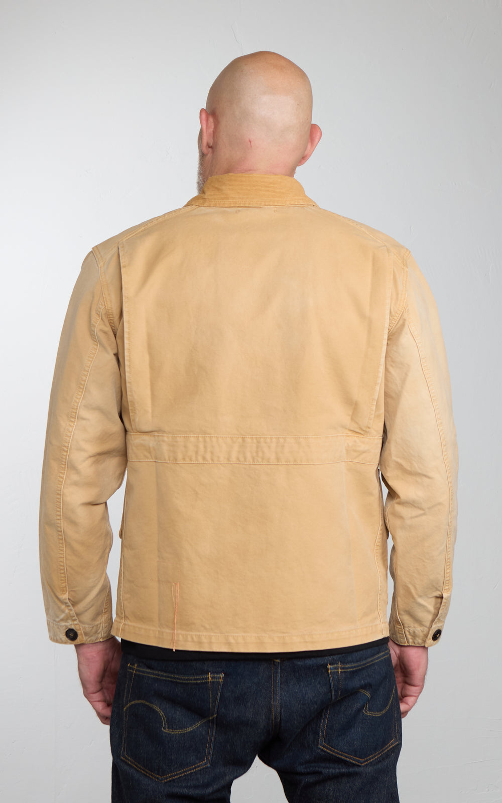Fortela Blanckett Sun-Faded Cotton Hunting Jacket Beige
