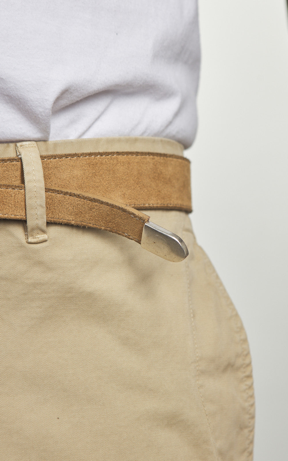 Fortela Phoenix Suede Leather Belt Sand