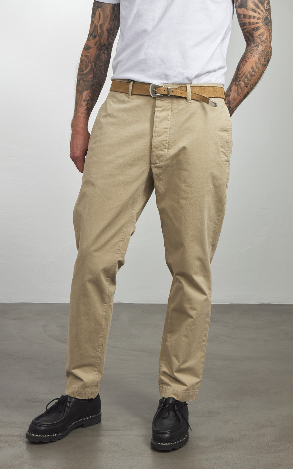 Fortela Phoenix Suede Leather Belt Sand