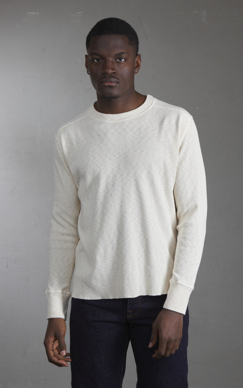 Fortela Geremia Waffle Longsleeve Shirt Off White