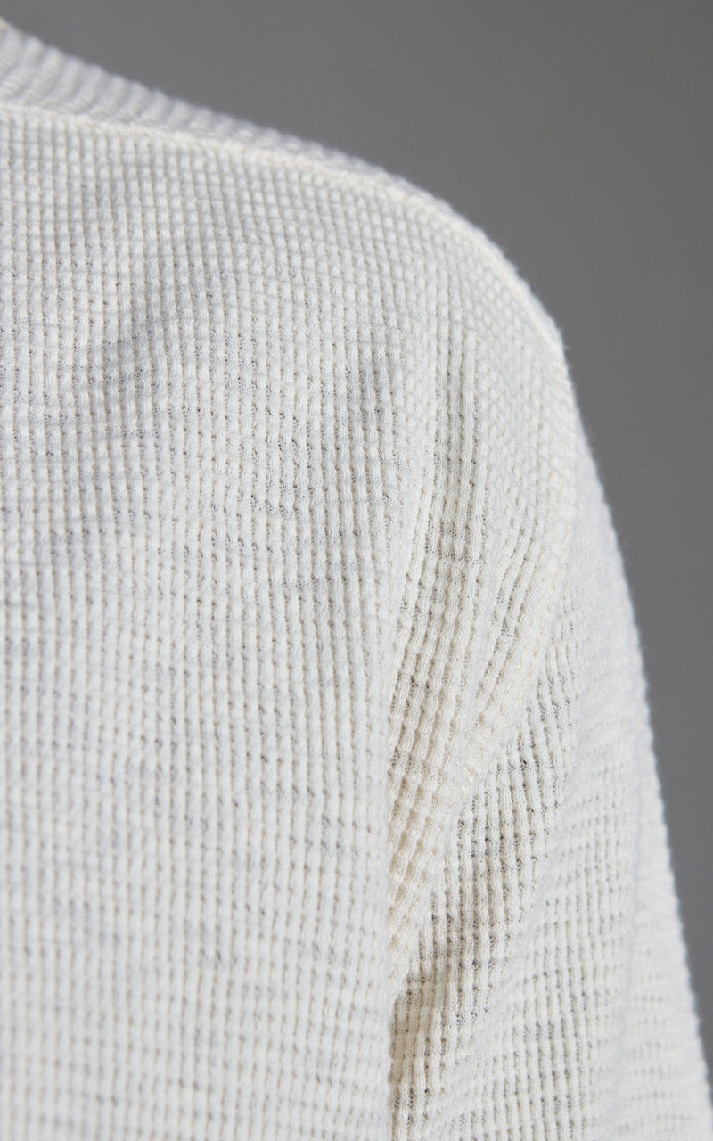 Fortela Geremia Waffle Longsleeve Shirt Off White