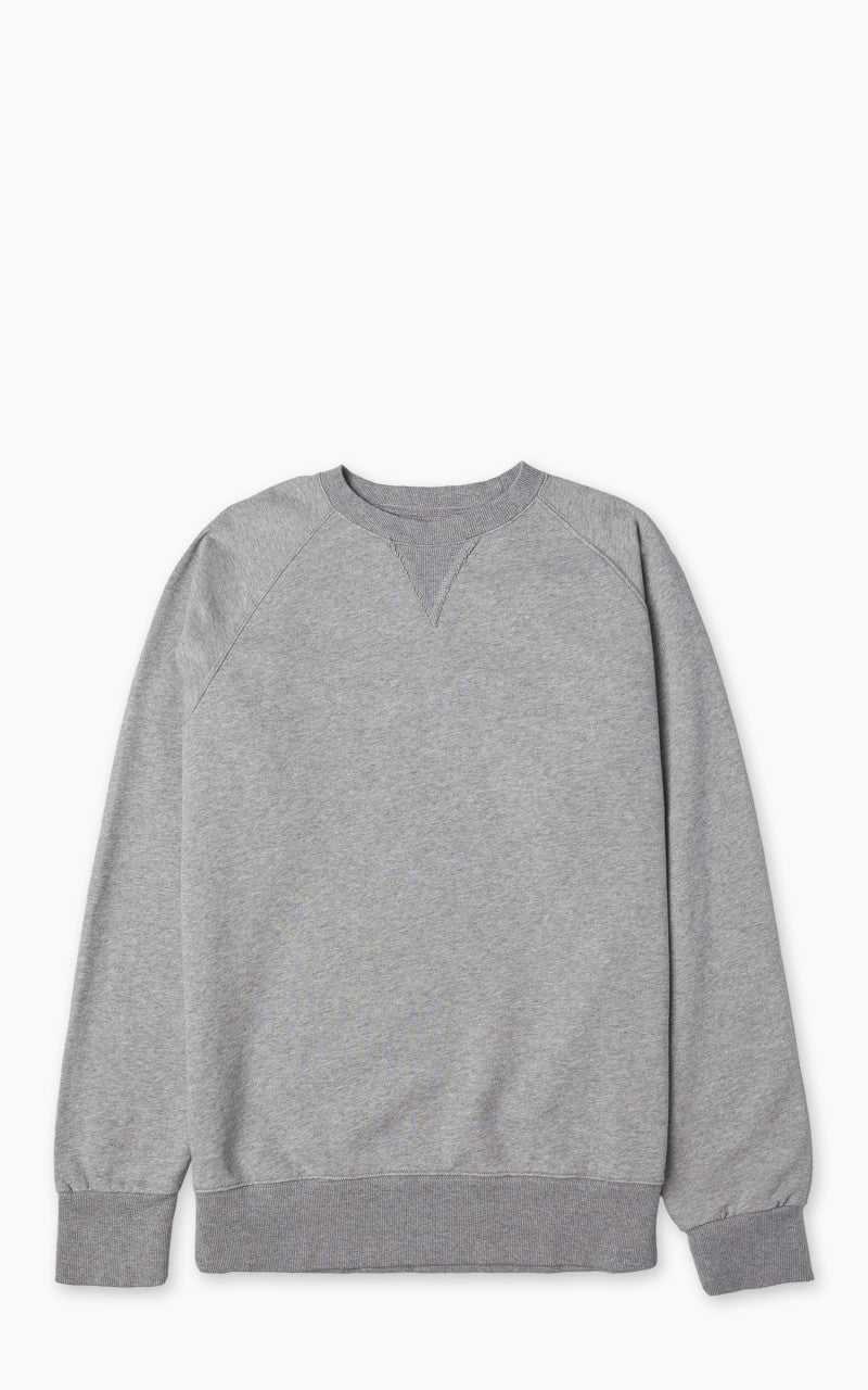 Fortela Harvard Crewneck Brushed Sweatshirt Grey Melange