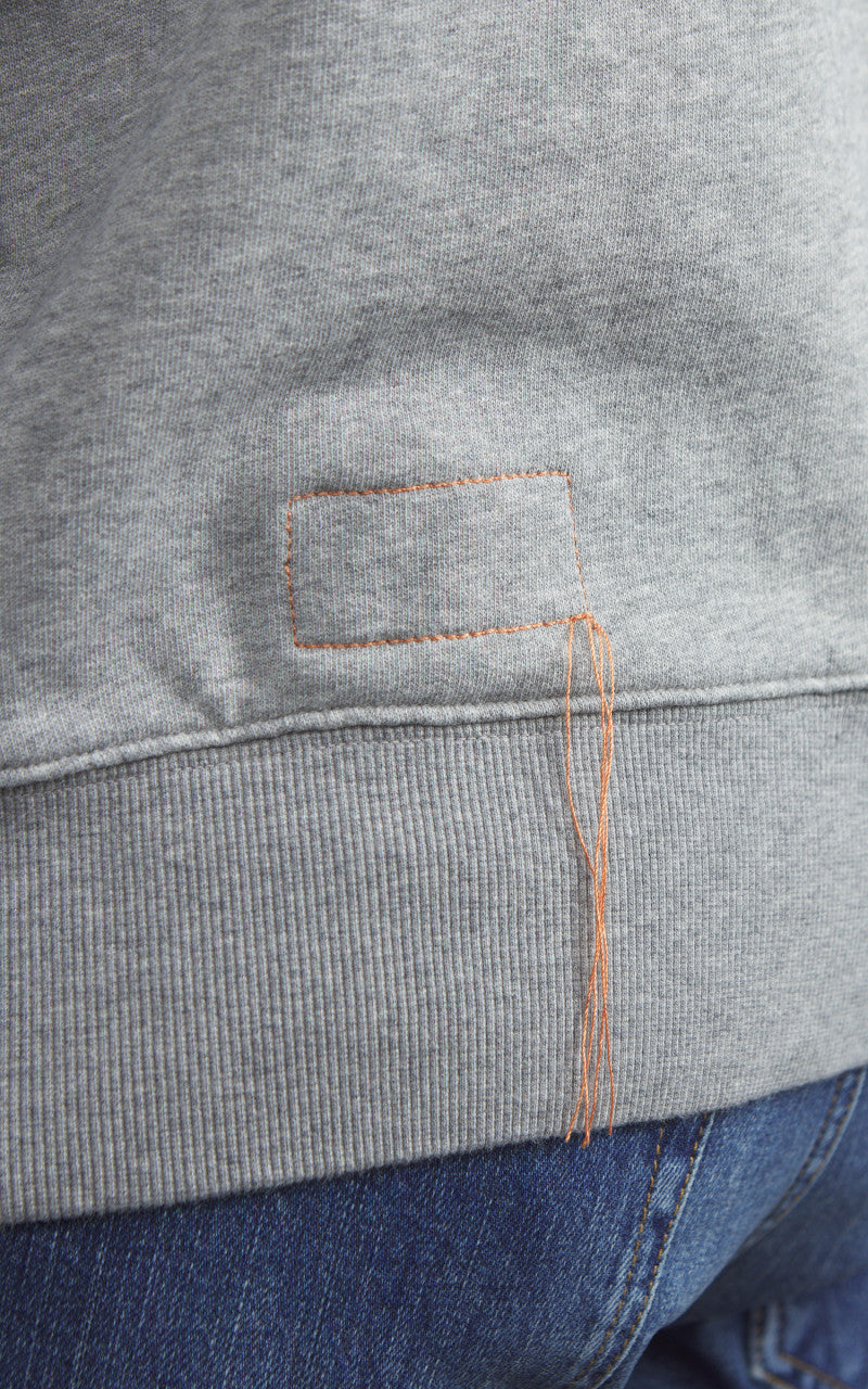 Fortela Harvard Crewneck Sweatshirt Grey Melange