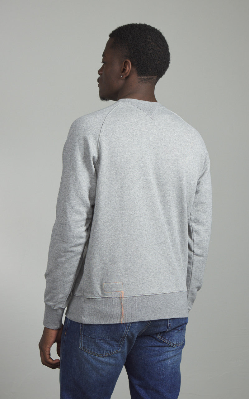 Fortela Harvard Crewneck Sweatshirt Grey Melange