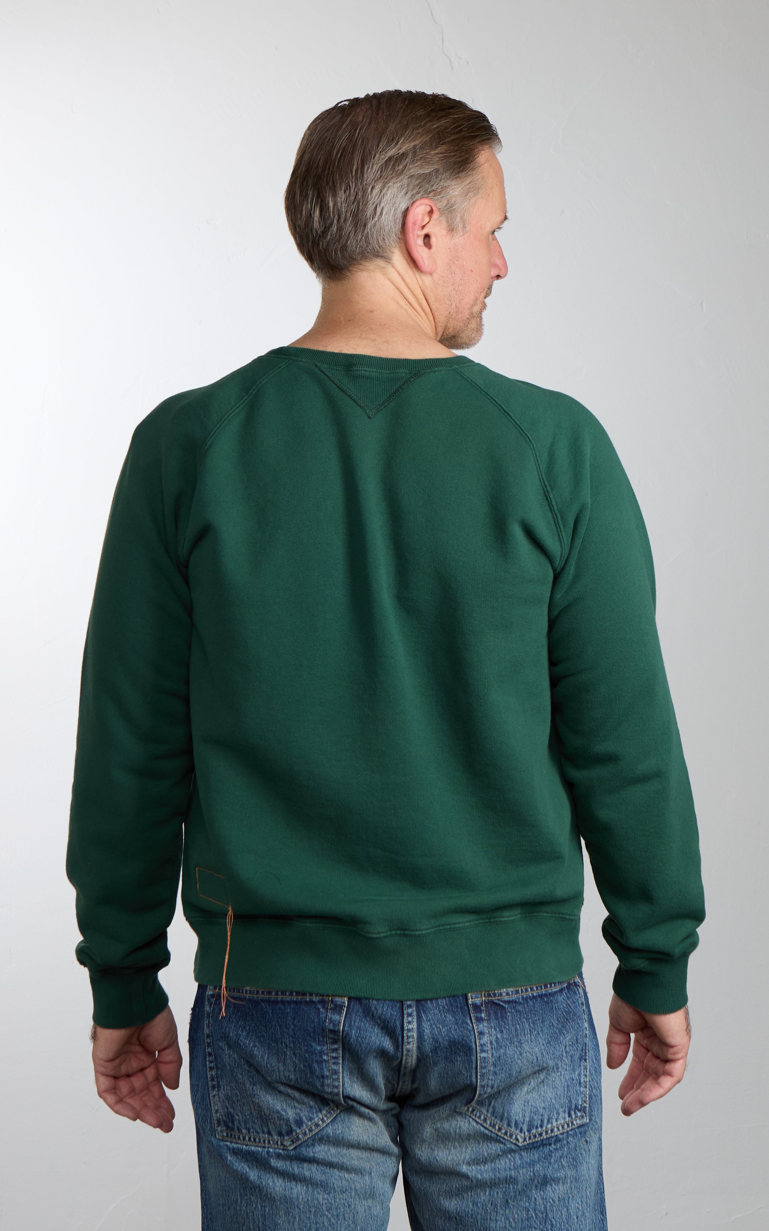 Fortela Harvard Crewneck Fleece Sweatshirt Bottle Green