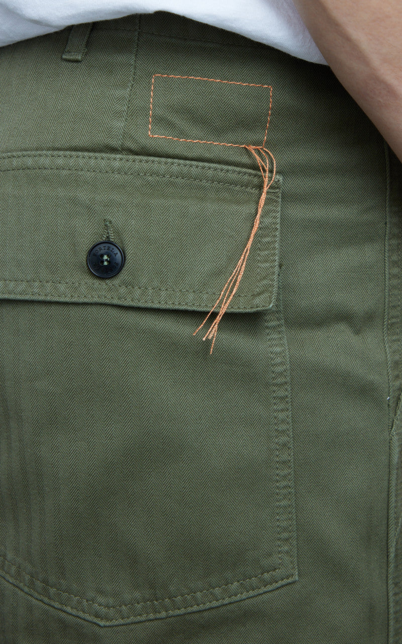 Fortela New Fatigue Pants Herringbone Green