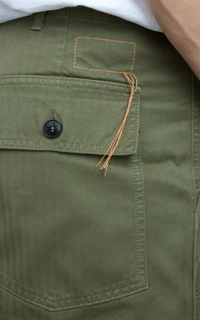 Fortela New Fatigue Pants Herringbone Green