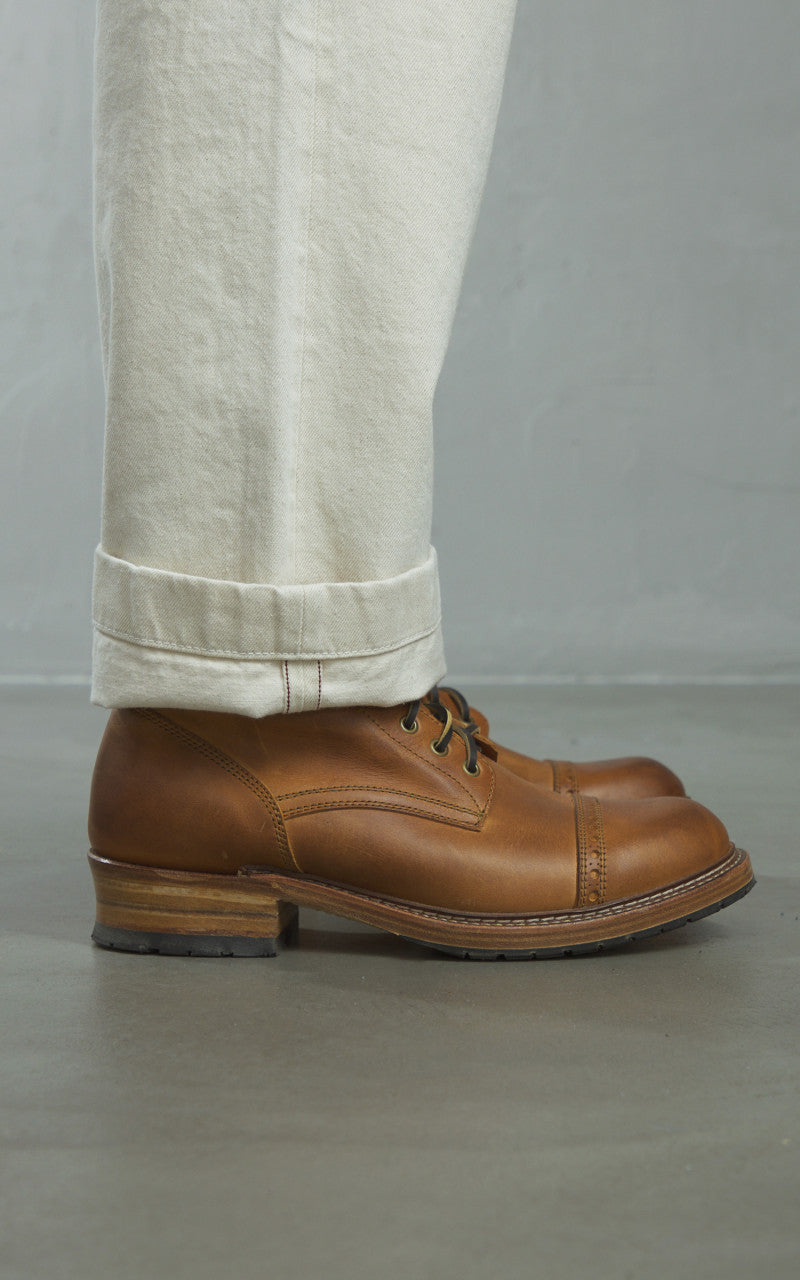 Fortela New Fatigue Pants Selvedge Denim Off White 12.5oz