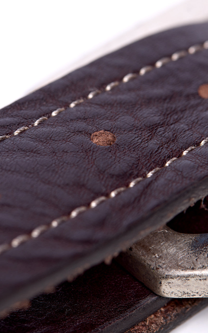 Fortela Oregon Leather Belt Testa Moro