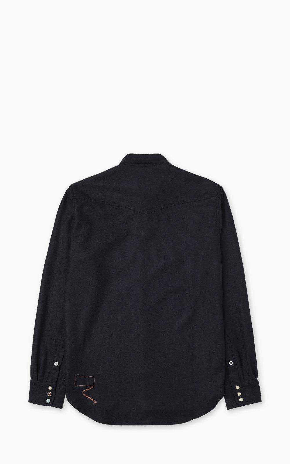 Fortela Pasadena Shirt Western Wool Flannel Blue