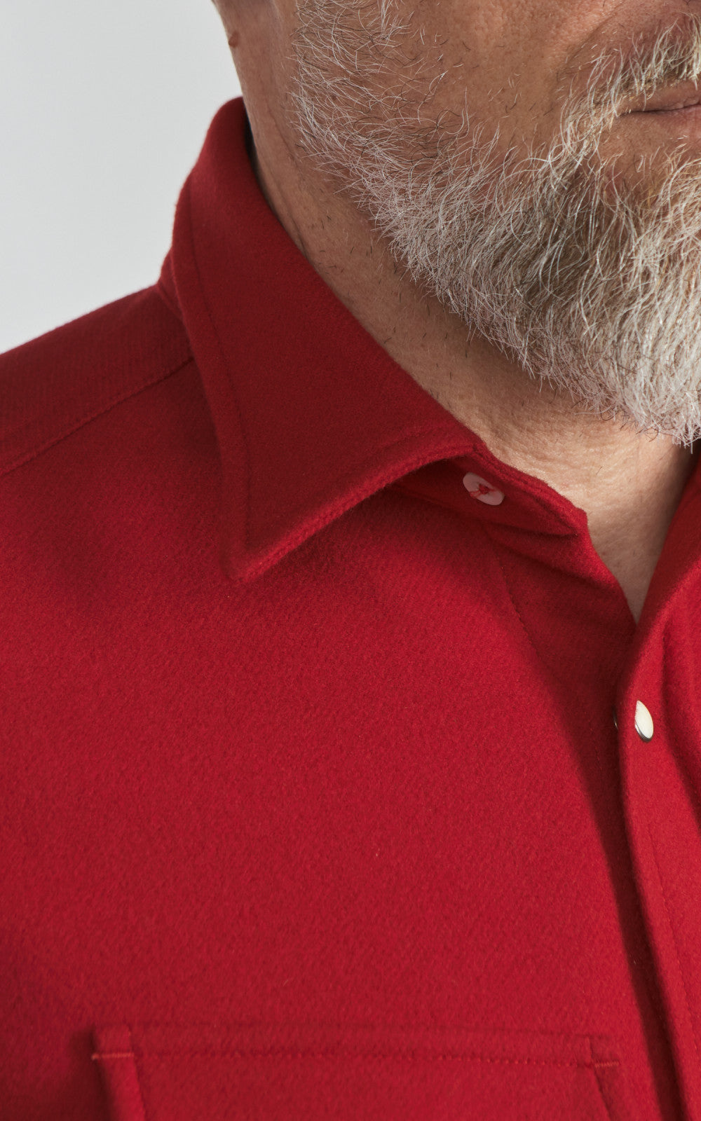 Fortela Pasadena Shirt Western Wool Flannel Red