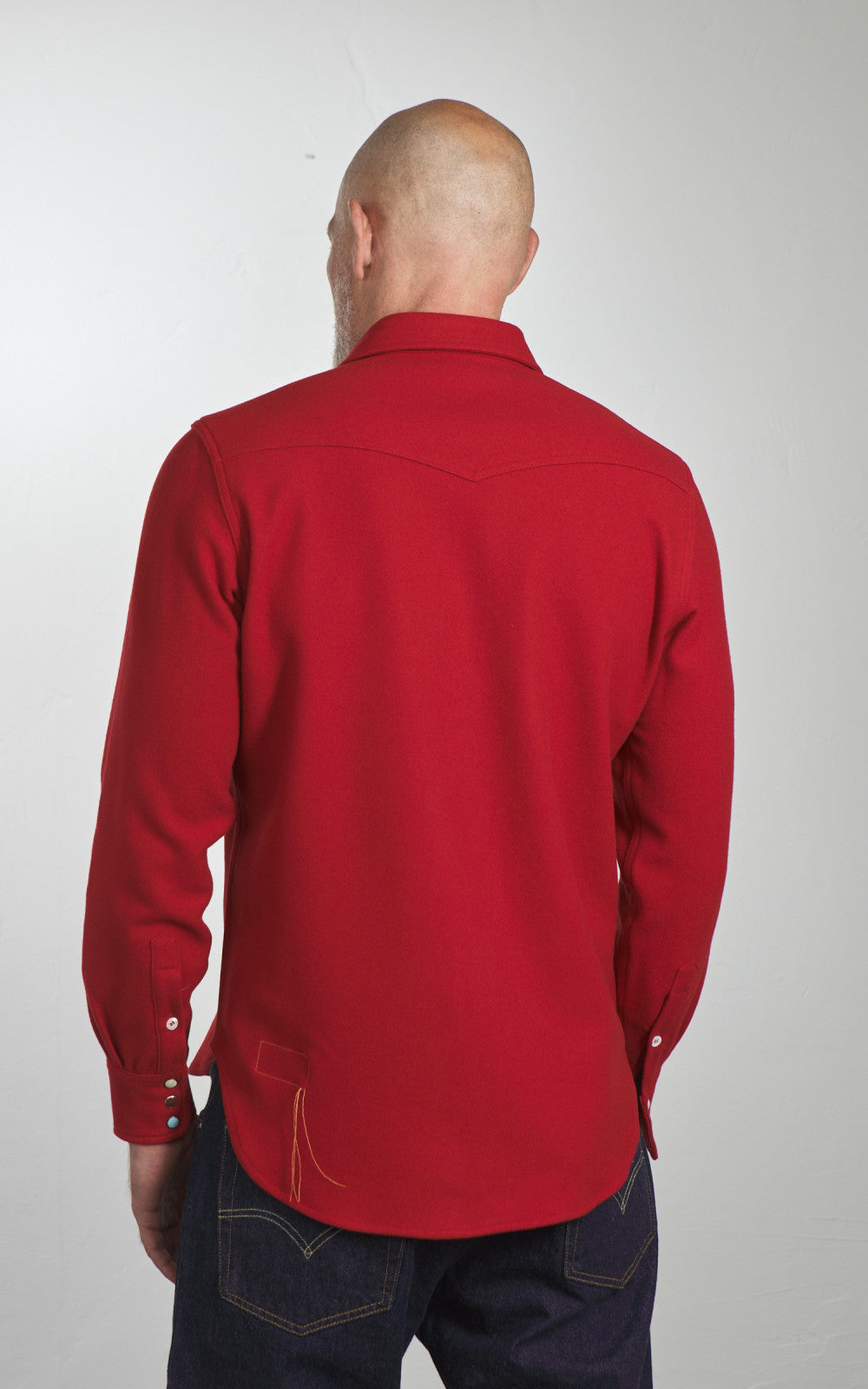 Fortela Pasadena Shirt Western Wool Flannel Red