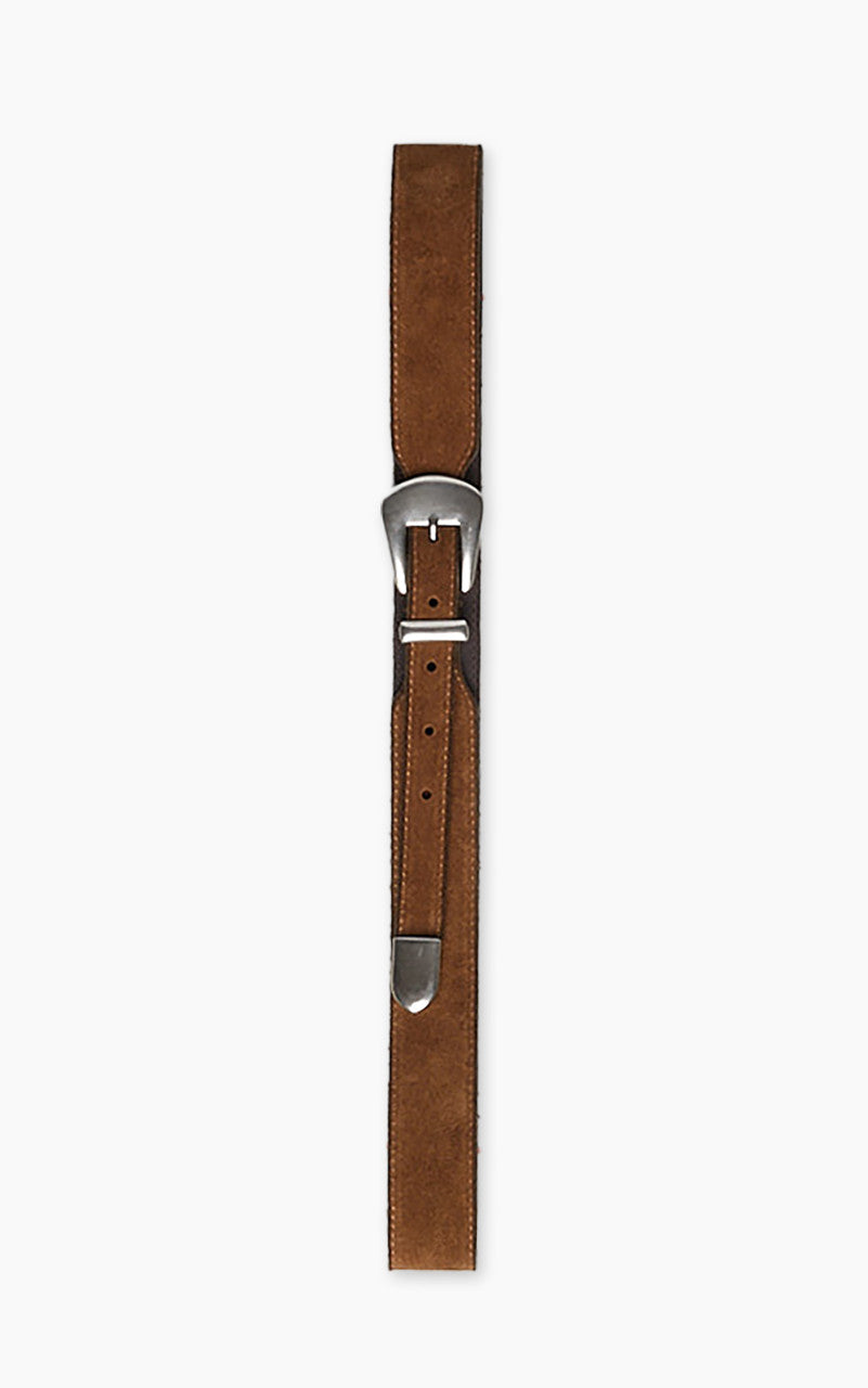 Fortela Phoenix Suede Leather Belt Testa Di Moro