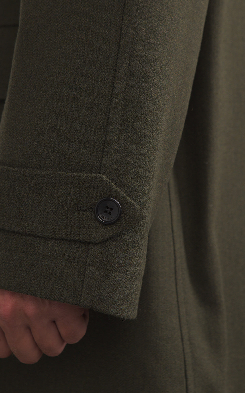 Fortela Amedeo Single-Breasted Wool Coat Green
