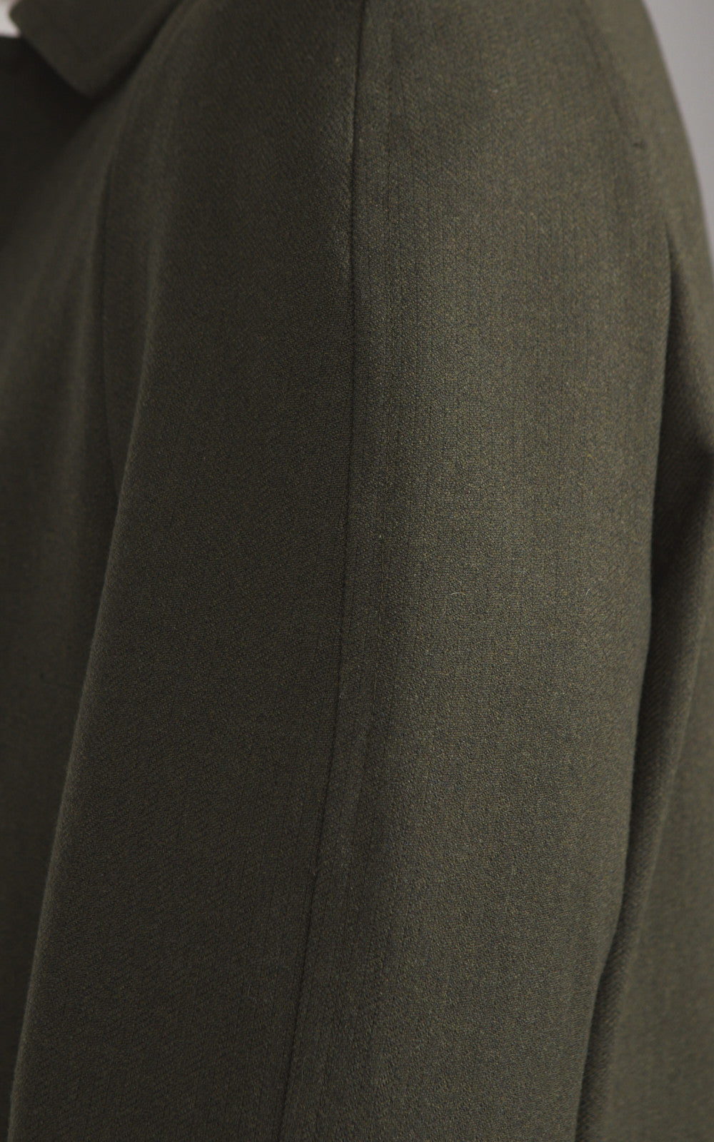 Fortela Amedeo Single-Breasted Wool Coat Green