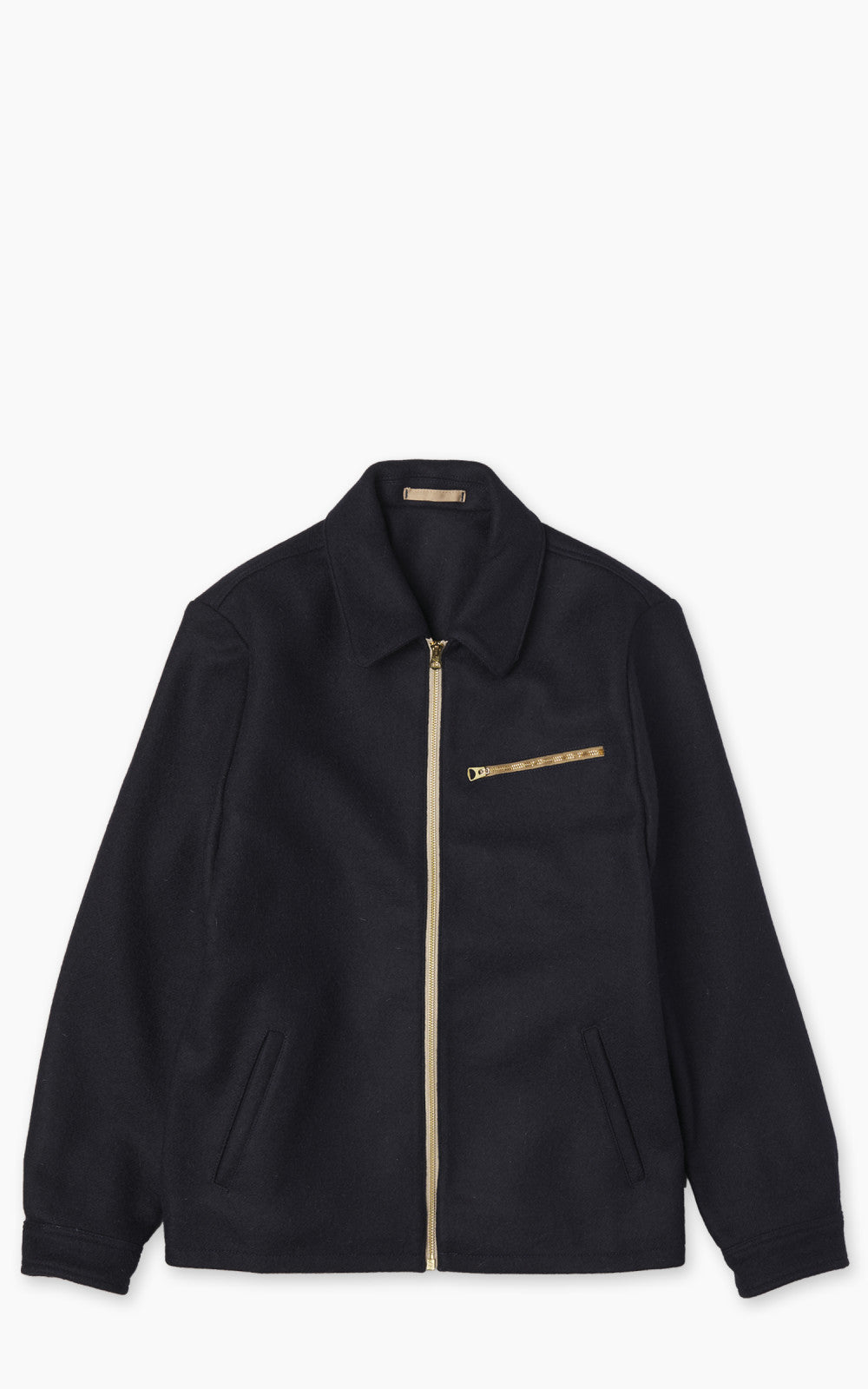 George Wool Zip Jacket Blue