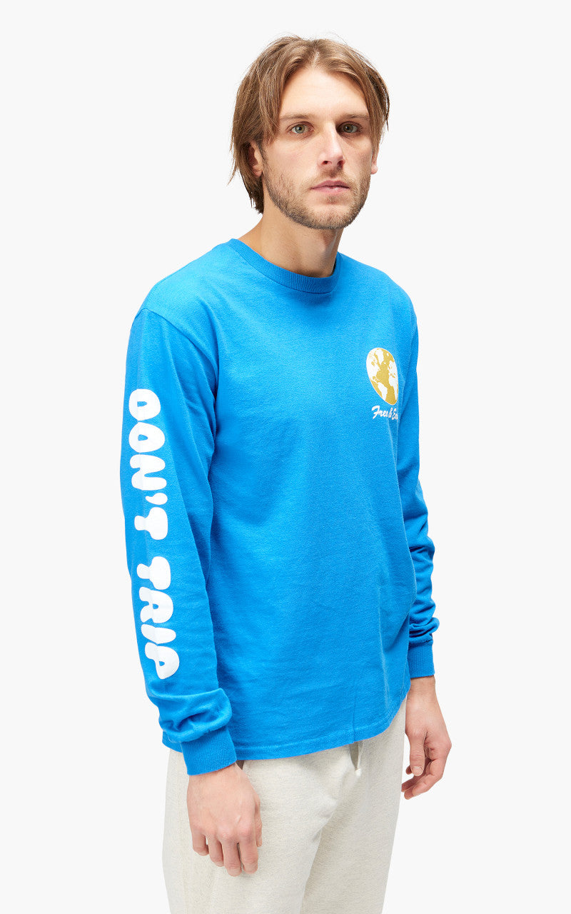 Free & Easy World L/S Tee Blue