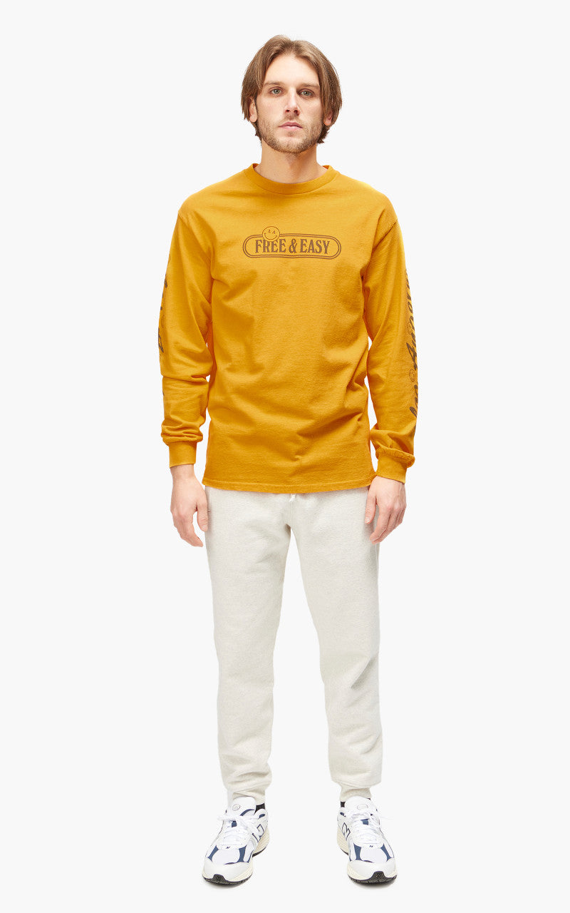 Free & Easy Happiness L/S Tee Gold