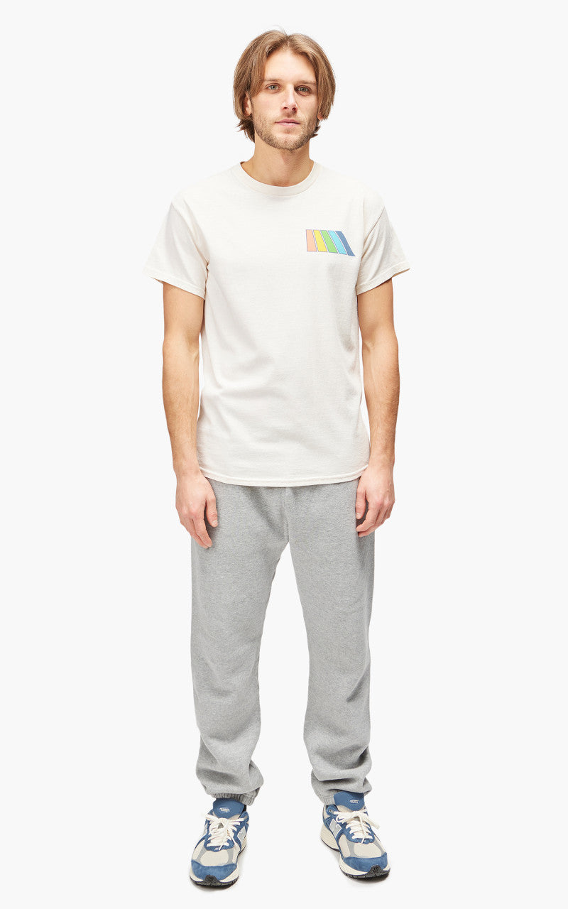 Free & Easy Natural Rainbow S/S Tee Vanilla