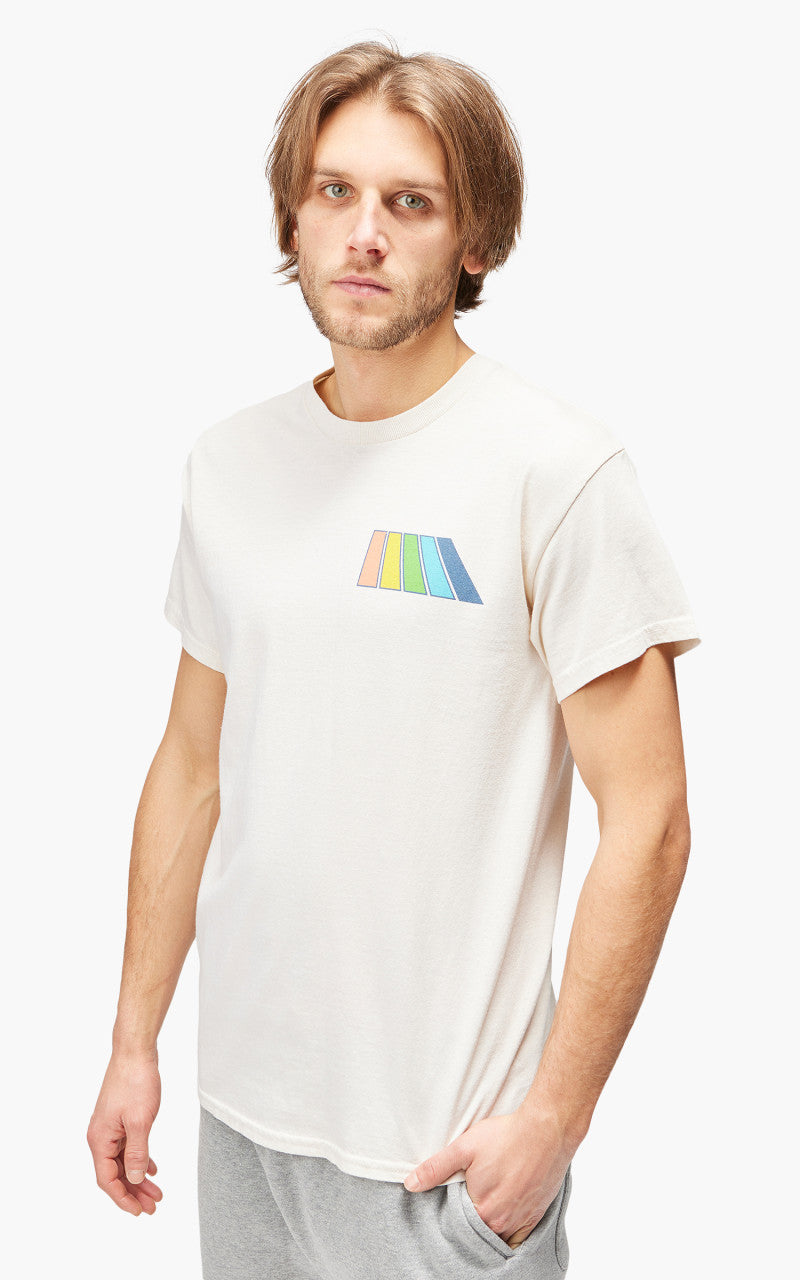 Free & Easy Natural Rainbow S/S Tee Vanilla