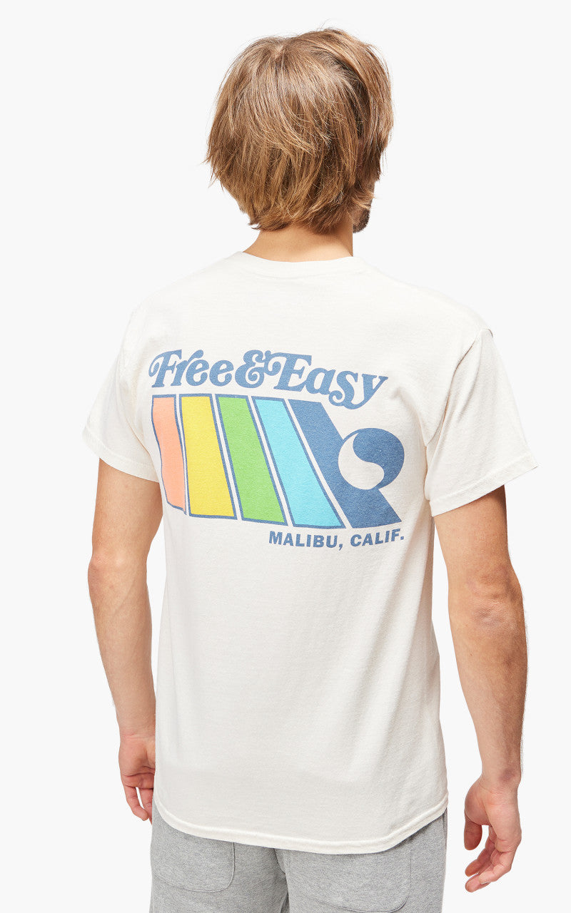 Free & Easy Natural Rainbow S/S Tee Vanilla